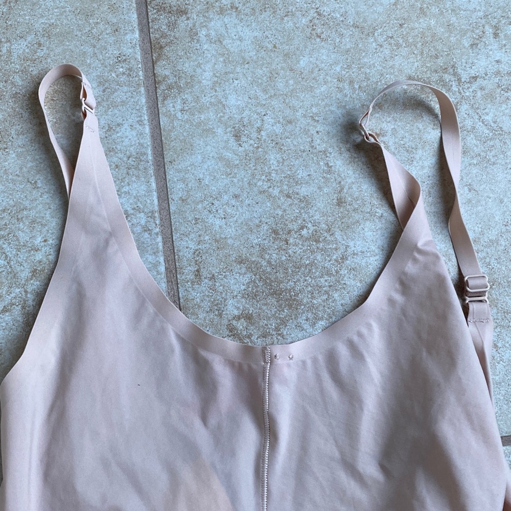 Spanx Women's Beige Shapewear Bodysuit size small open bust thigh support - Picture 7 of 7